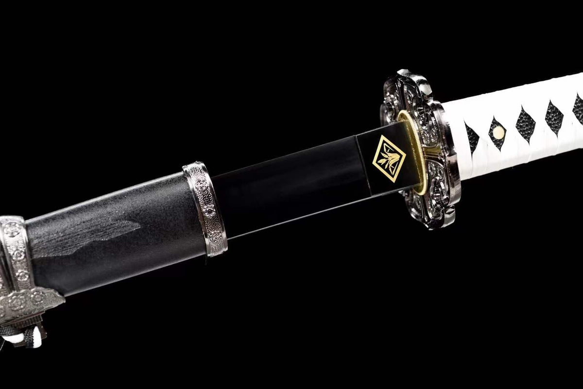 Handmade Undead Cut Katana Sword, Sekiro: Shadows Die Twice Japanese Samurai Sword, Black Manganese Steel Blades, Full Tang - Tophatter Daily Deals