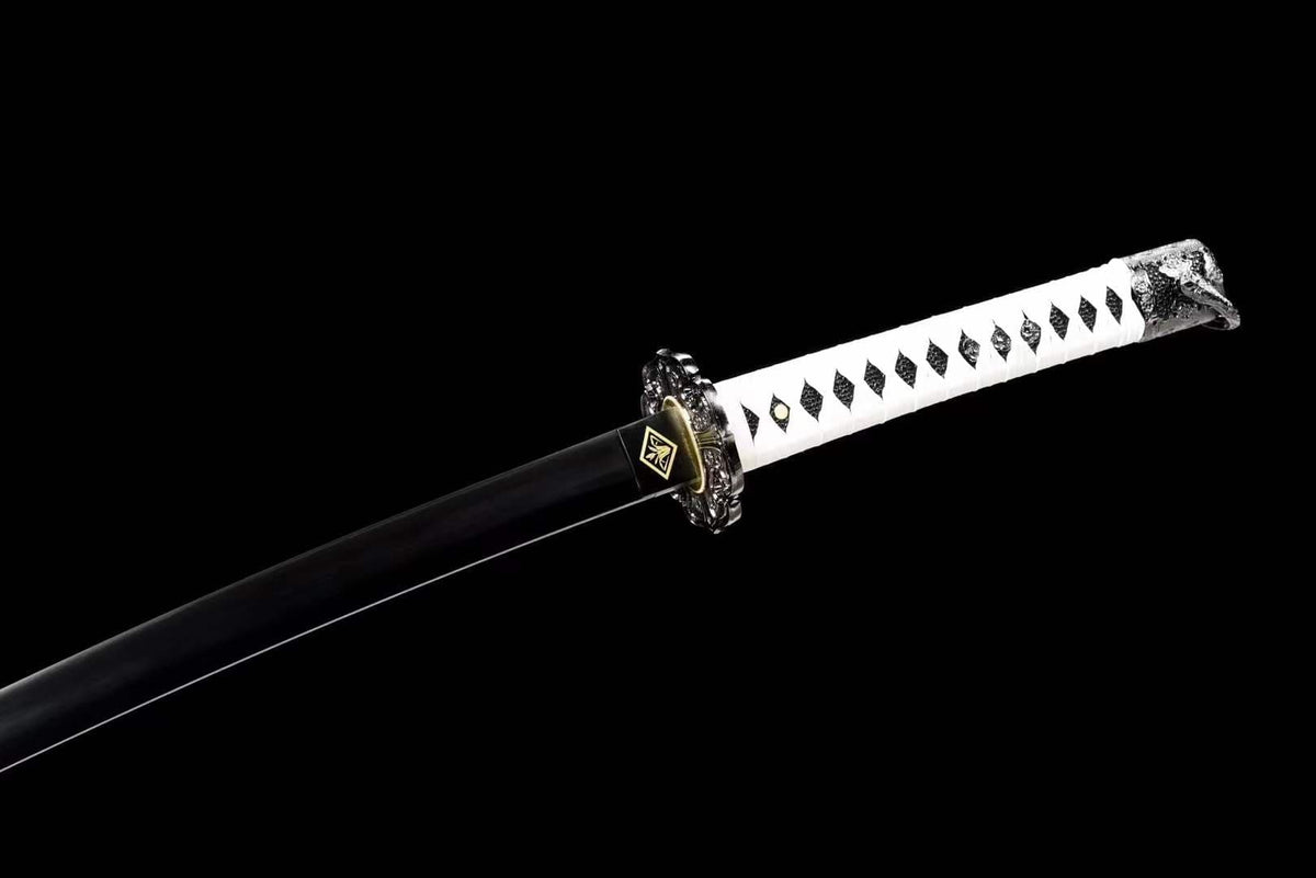 Handmade Undead Cut Katana Sword, Sekiro: Shadows Die Twice Japanese Samurai Sword, Black Manganese Steel Blades, Full Tang - Tophatter Daily Deals