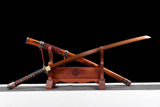 Handmade Undead Cut Katana Sword, Sekiro: Shadows Die Twice Japanese Samurai Sword, Red Manganese Steel Blades, Full Tang - Tophatter Daily Deals