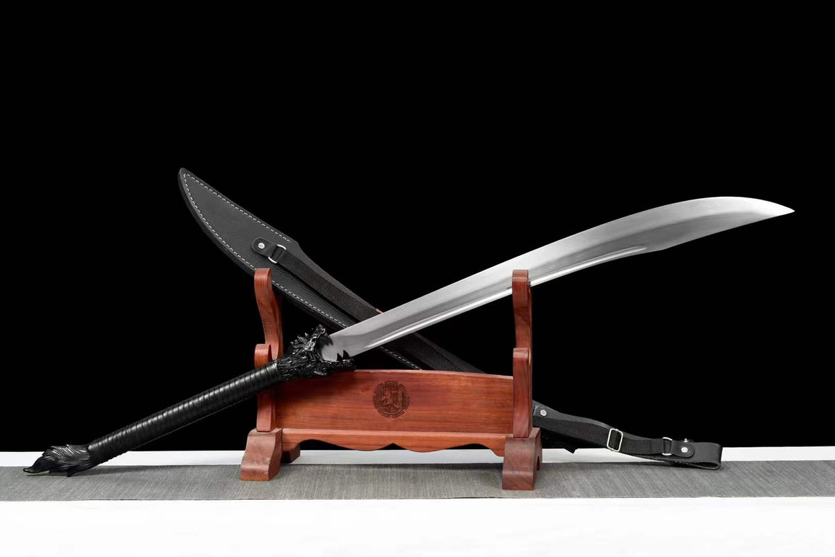 Handmade War Wolf Chinese Sword With High Manganese Steel - Tophatter Daily Deals