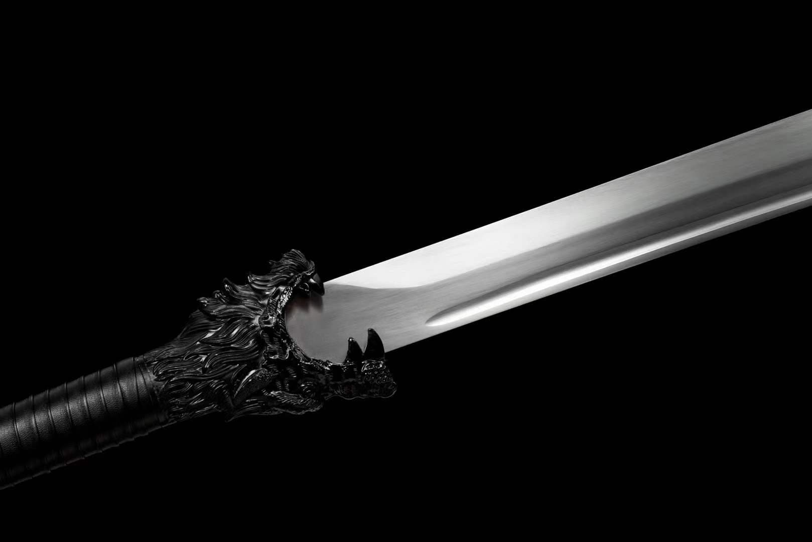 Handmade War Wolf Chinese Sword With High Manganese Steel - Tophatter Daily Deals