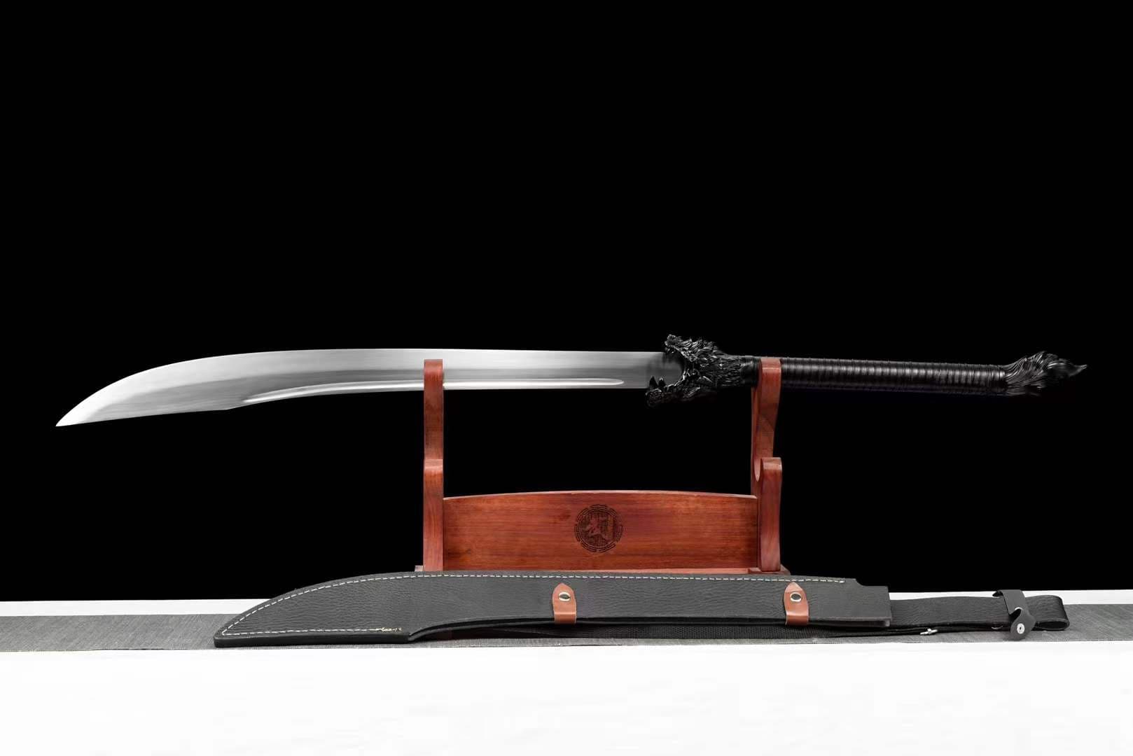 Handmade War Wolf Chinese Sword With High Manganese Steel - Tophatter Daily Deals