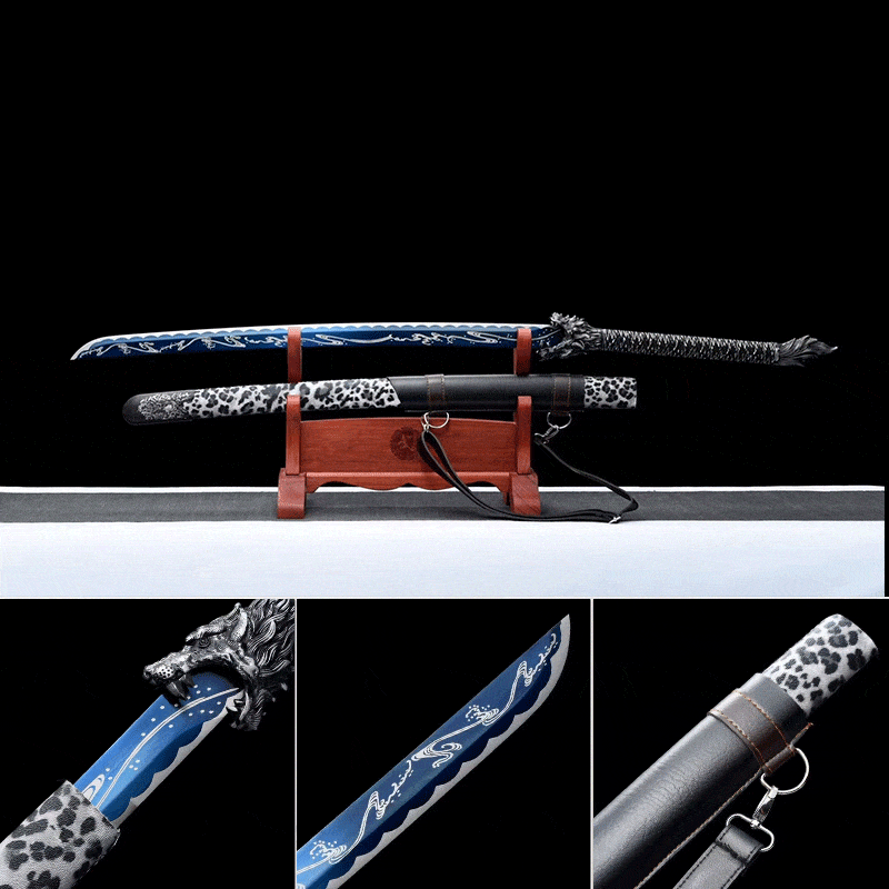 Handmade Wolf Road Manganese Steel Chinese Sword Exclusive Flame Fireworks - Tophatter Daily Deals