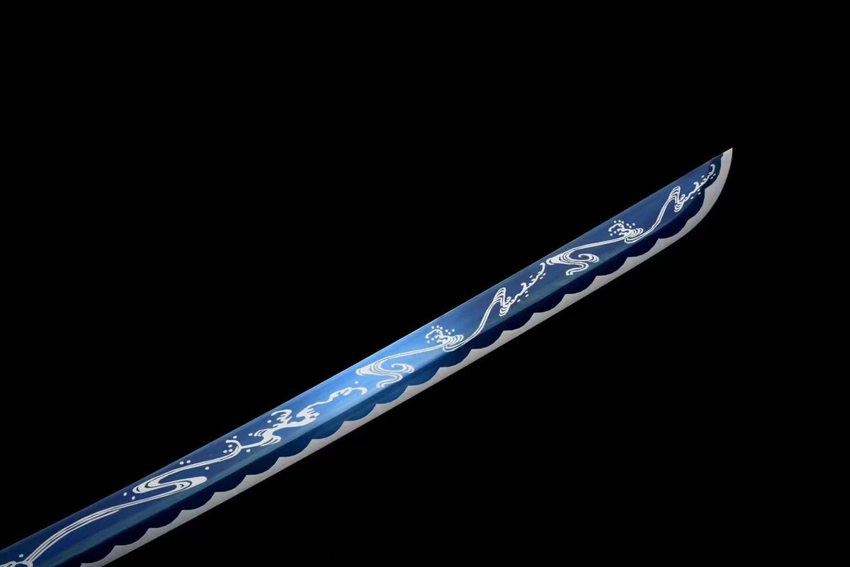 Handmade Wolf Road Manganese Steel Chinese Sword Exclusive Flame Fireworks - Tophatter Daily Deals