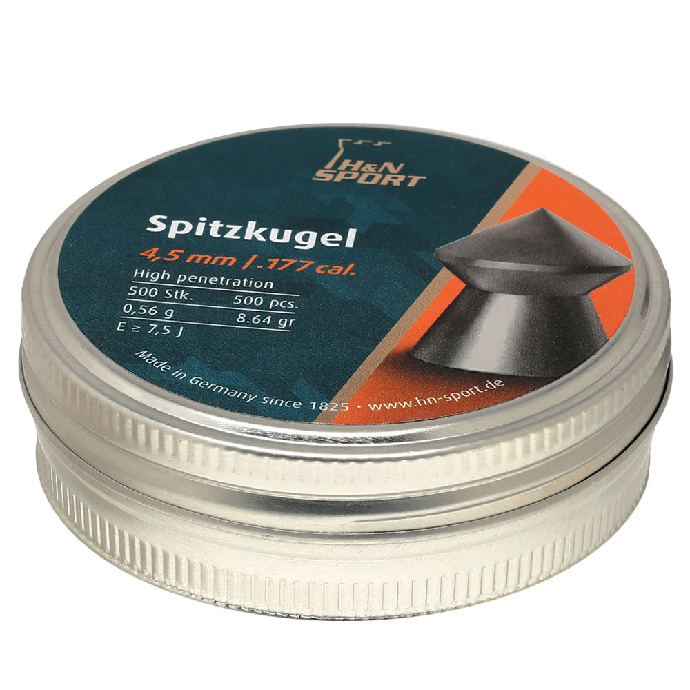 H&N 4.5MM SPITZKUGEL 8.64GR - 500's - Tophatter's Army Deals BULLETS - Tophatter Daily Deals