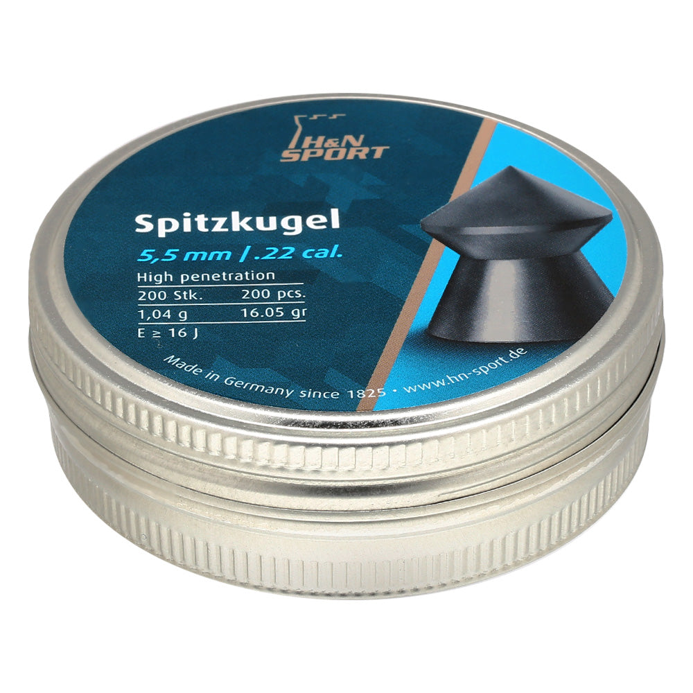 H&N 5.5MM SPITZKUGEL 16.05GR - 200's - Tophatter's Army Deals BULLETS - Tophatter Daily Deals