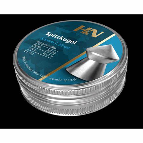 H&N 5.5MM SPITZKUGEL 16.05GR - 200's - Tophatter's Army Deals BULLETS - Tophatter Daily Deals