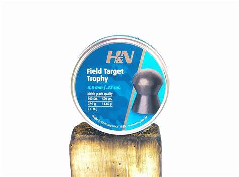 H&N FIELD TARGET TROPHY 14.66GR 5.5MM - 250'S - Tophatter's Army Deals BULLETS - Tophatter Daily Deals
