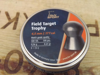 H&N FIELD TARGET TROPHY 8.64GR 4.5MM - 500'S - Tophatter's Army Deals BULLETS - Tophatter Daily Deals