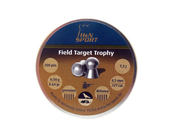 H&N FIELD TARGET TROPHY 8.64GR 4.5MM - 500'S - Tophatter's Army Deals BULLETS - Tophatter Daily Deals