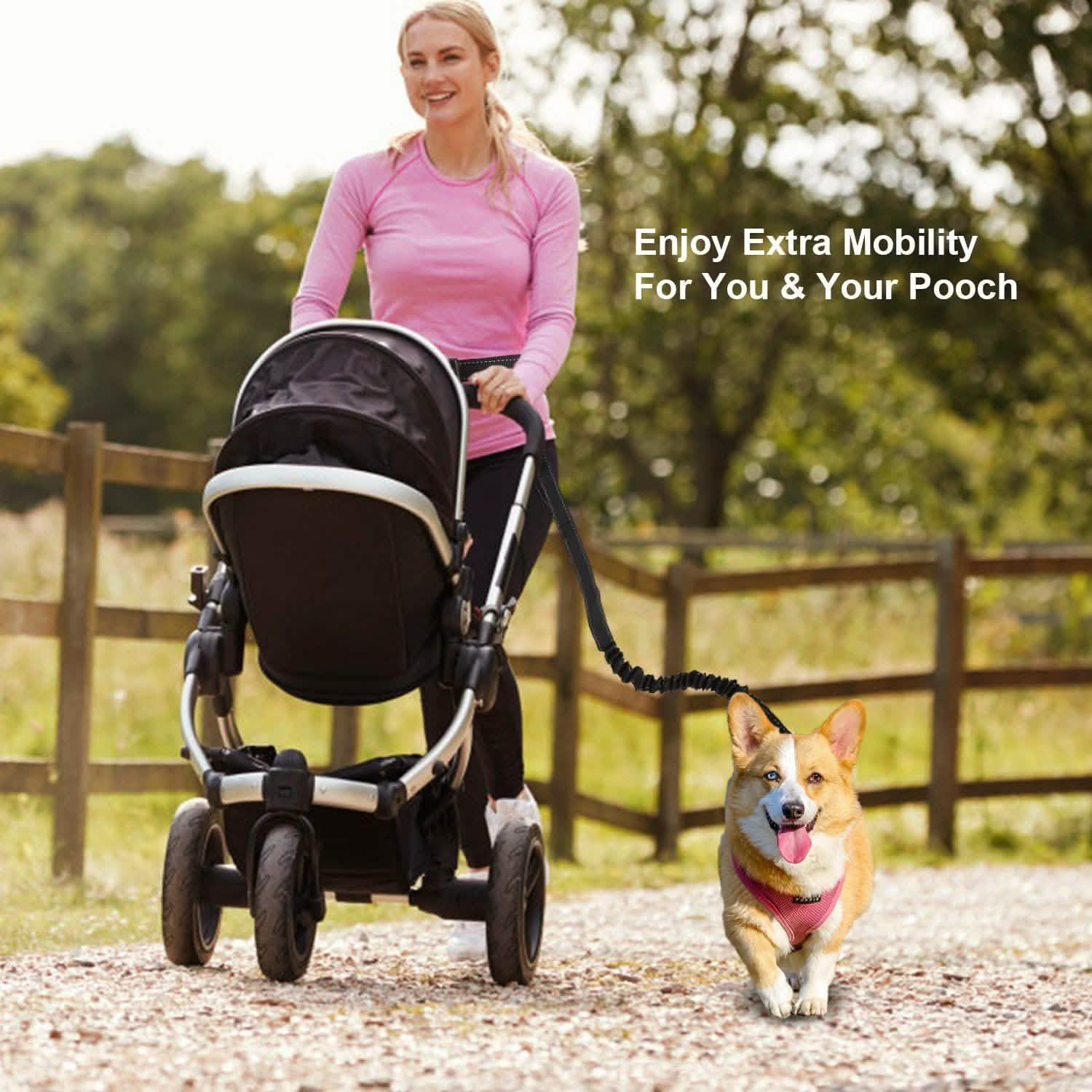 Hands Free Dogs Leash Waist Belt Pet Supplies - Tophatter Daily Deals