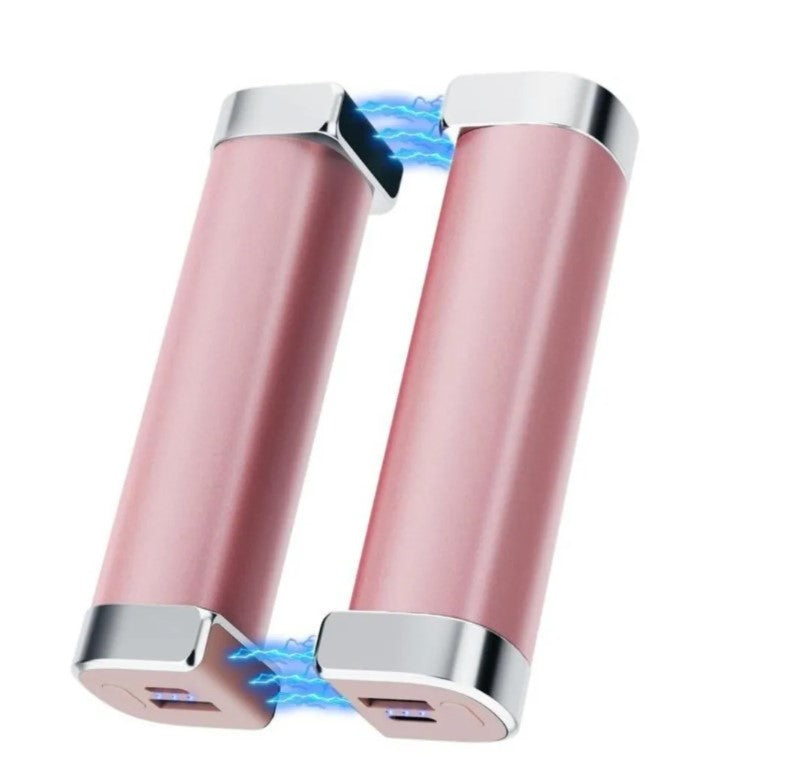 2 Packs Split-Magnetic Electric Reusable Handwarmer, 10000mAh & 360° Heating MAX 15 Hrs Warmth & 3 Levels Temp Portable USB Power Bank Pink Health & Wellness - Tophatter Daily Deals