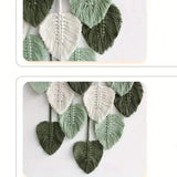 Handwoven Cotton Rope Leaf Tapestry Furniture & Decor - Tophatter Daily Deals