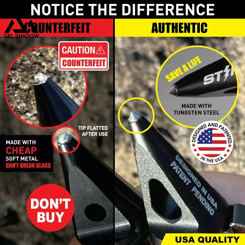 Hardened Steel Window Breaker, Car Crash Emergency Escape Tool SELF-DEFENSE TOOLS - Tophatter Daily Deals