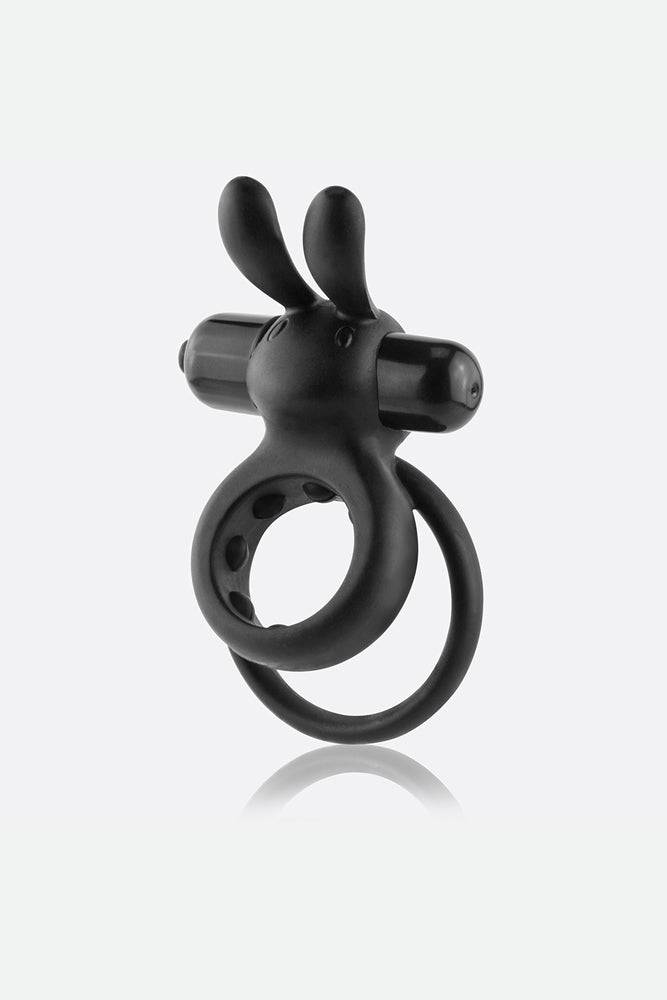 Screaming O - O Hare Vibrating Double Cock Ring - Black Sex Toy - Tophatter Daily Deals
