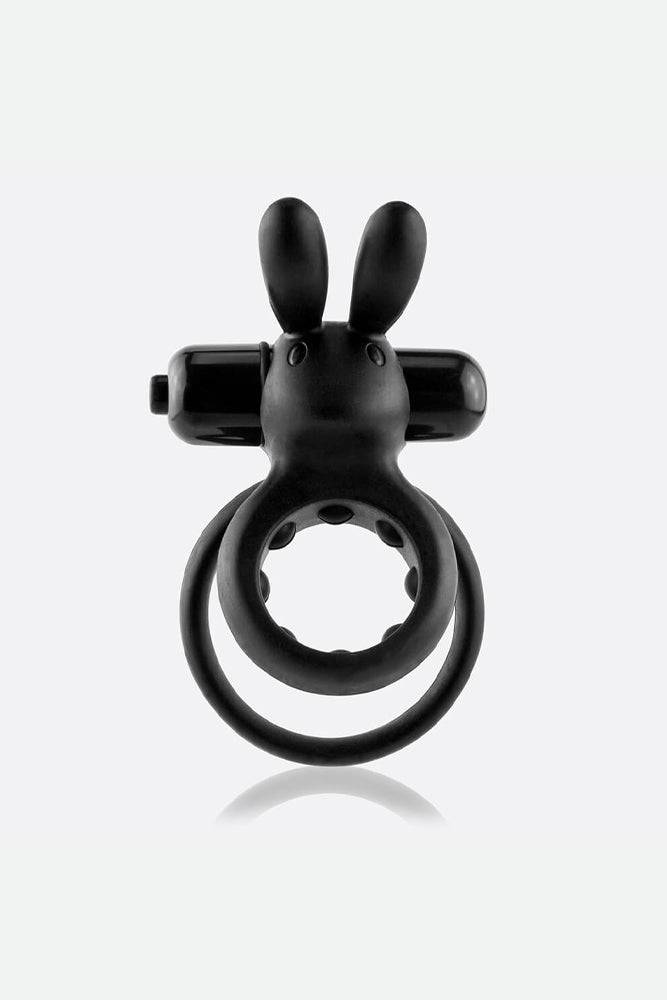 Screaming O - O Hare Vibrating Double Cock Ring - Black Sex Toy - Tophatter Daily Deals