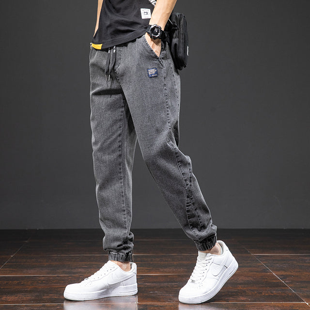 Men Baggy Harem Jean Trousers Black Pants - Tophatter Daily Deals