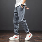 Men Baggy Harem Jean Trousers Gray Pants - Tophatter Daily Deals