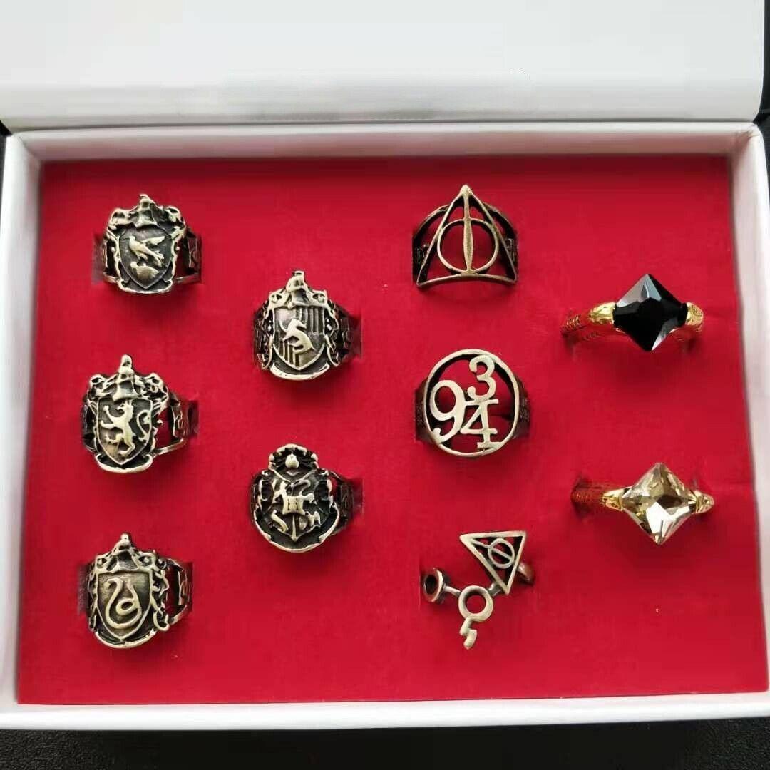 Dumbledore Xmas Gift - 15pc Harry Potter Collect Box Magic Wand Badge Necklace Set 10Pcs Magic Set Festive & Franchise - Tophatter Daily Deals