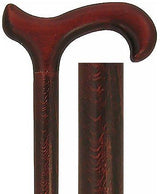 Dark Rosewood Derby Cane - Stained Beechwood - Tophatter Daily Deals