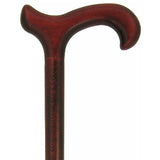 Dark Rosewood Derby Cane - Stained Beechwood - Tophatter Daily Deals
