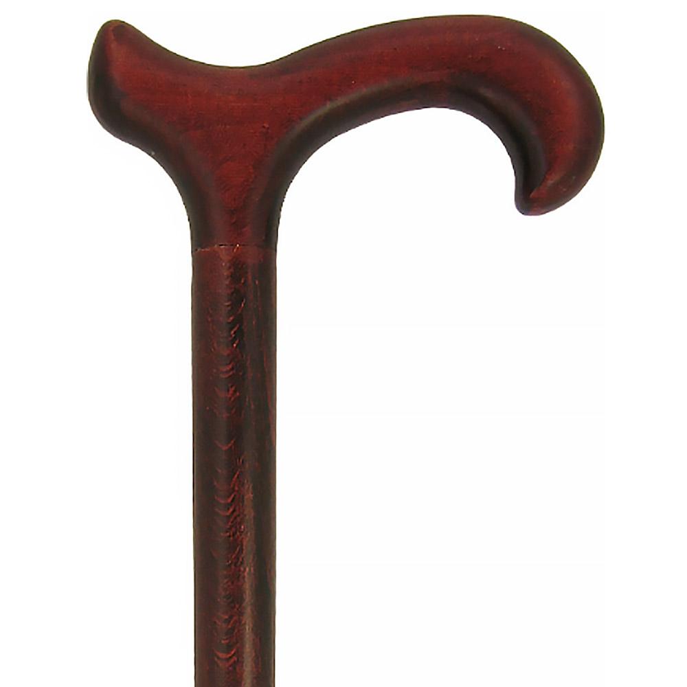 Dark Rosewood Derby Cane - Stained Beechwood - Tophatter Daily Deals