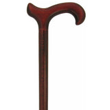 Dark Rosewood Derby Cane - Stained Beechwood - Tophatter Daily Deals