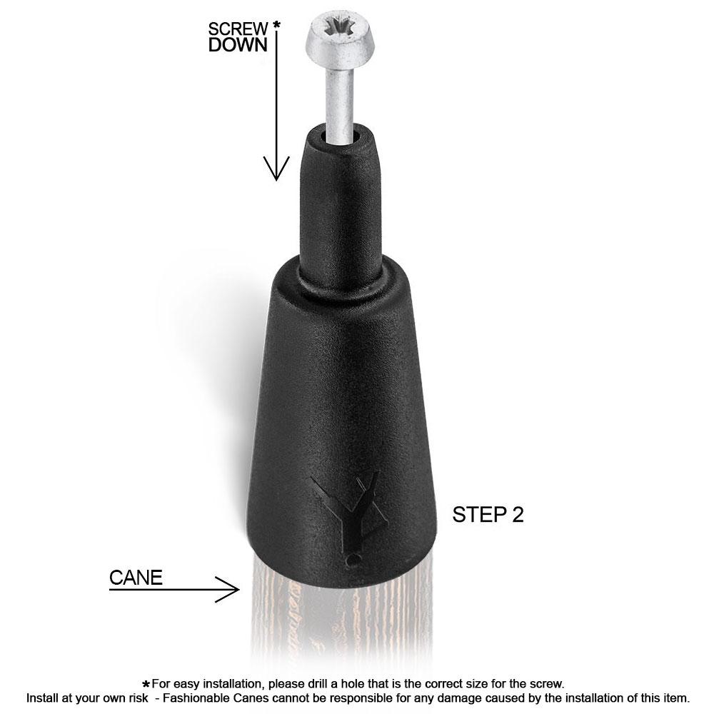 Combi Tip: DIY or Replacement for Hiking Staff Flasks Tippling Walking Canes - Tophatter Daily Deals