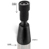 Combi Tip: DIY or Replacement for Hiking Staff Flasks Tippling Walking Canes - Tophatter Daily Deals