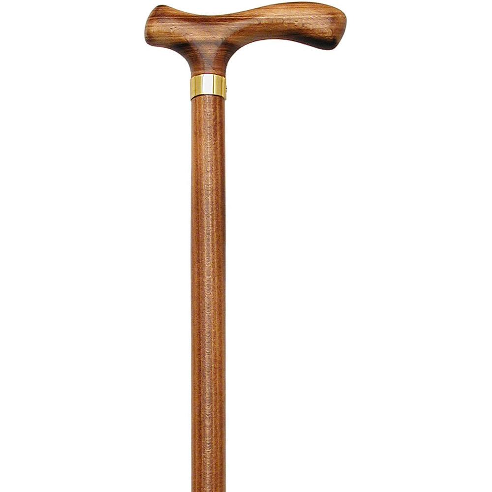 Scorched Fritz Walking Cane: Beechwood Shaft Design Fritz Handle Walking Canes - Tophatter Daily Deals