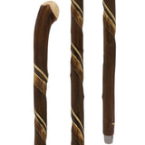 Artisan Crafted: Flamed Chestnut Shaft with Root Knobbed Handle Knobbed Walking Sticks - Tophatter Daily Deals