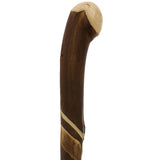 Artisan Crafted: Flamed Chestnut Shaft with Root Knobbed Handle Knobbed Walking Sticks - Tophatter Daily Deals