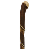 Artisan Crafted: Flamed Chestnut Shaft with Root Knobbed Handle Knobbed Walking Sticks - Tophatter Daily Deals