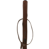 Sturdy Chestnut Hiking Staff - Combi Tip, Stained Natural Wood Hiking Staffs - Tophatter Daily Deals
