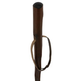 Sturdy Chestnut Hiking Staff - Combi Tip, Stained Natural Wood Hiking Staffs - Tophatter Daily Deals