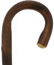 Natural Rustic Walking Cane: Flamed Chestnut Tourist Tourist Handled Canes - Tophatter Daily Deals