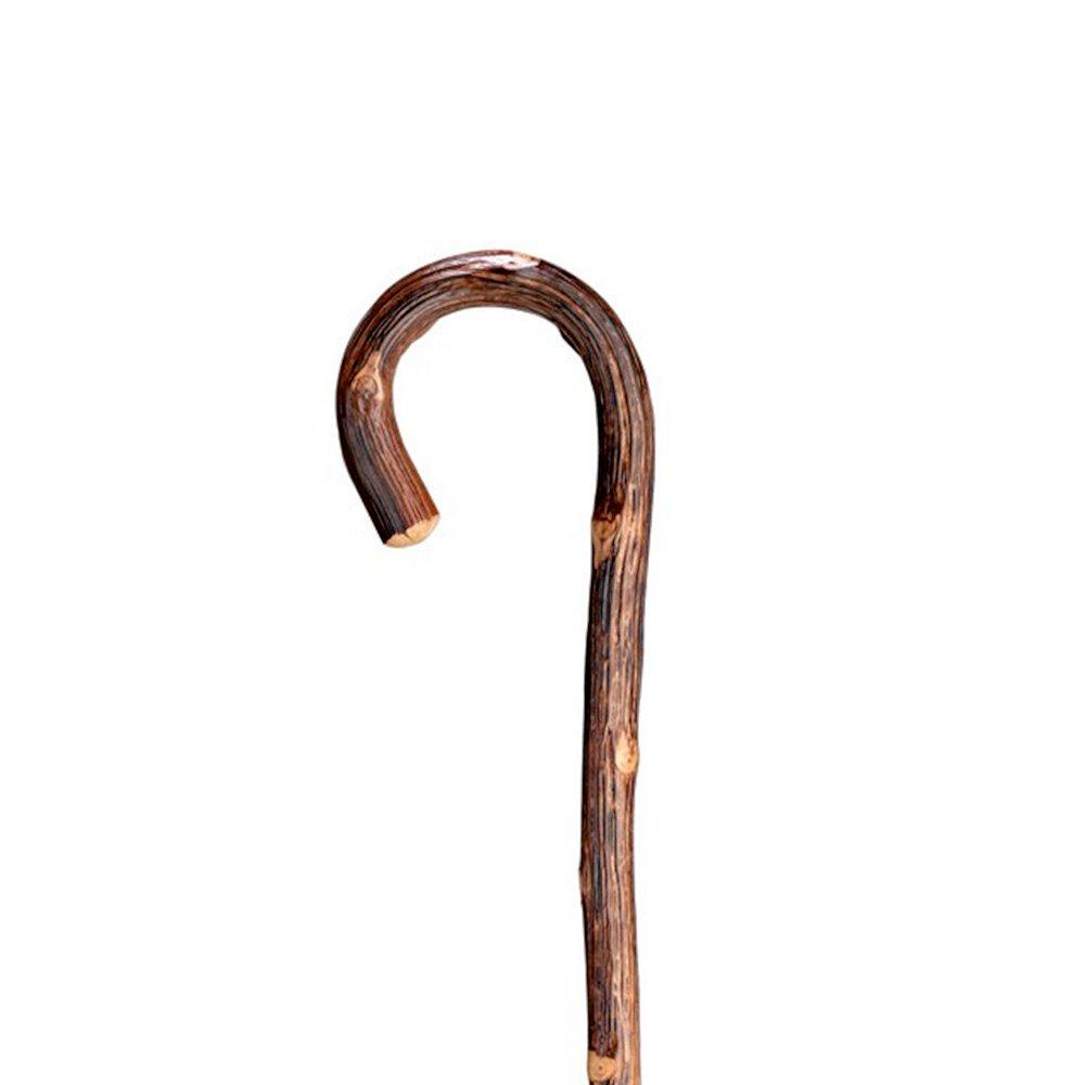 Solid Oak Tourist Walking Cane With Natural Knotted Oak Shaft Tourist Handled Canes - Tophatter Daily Deals