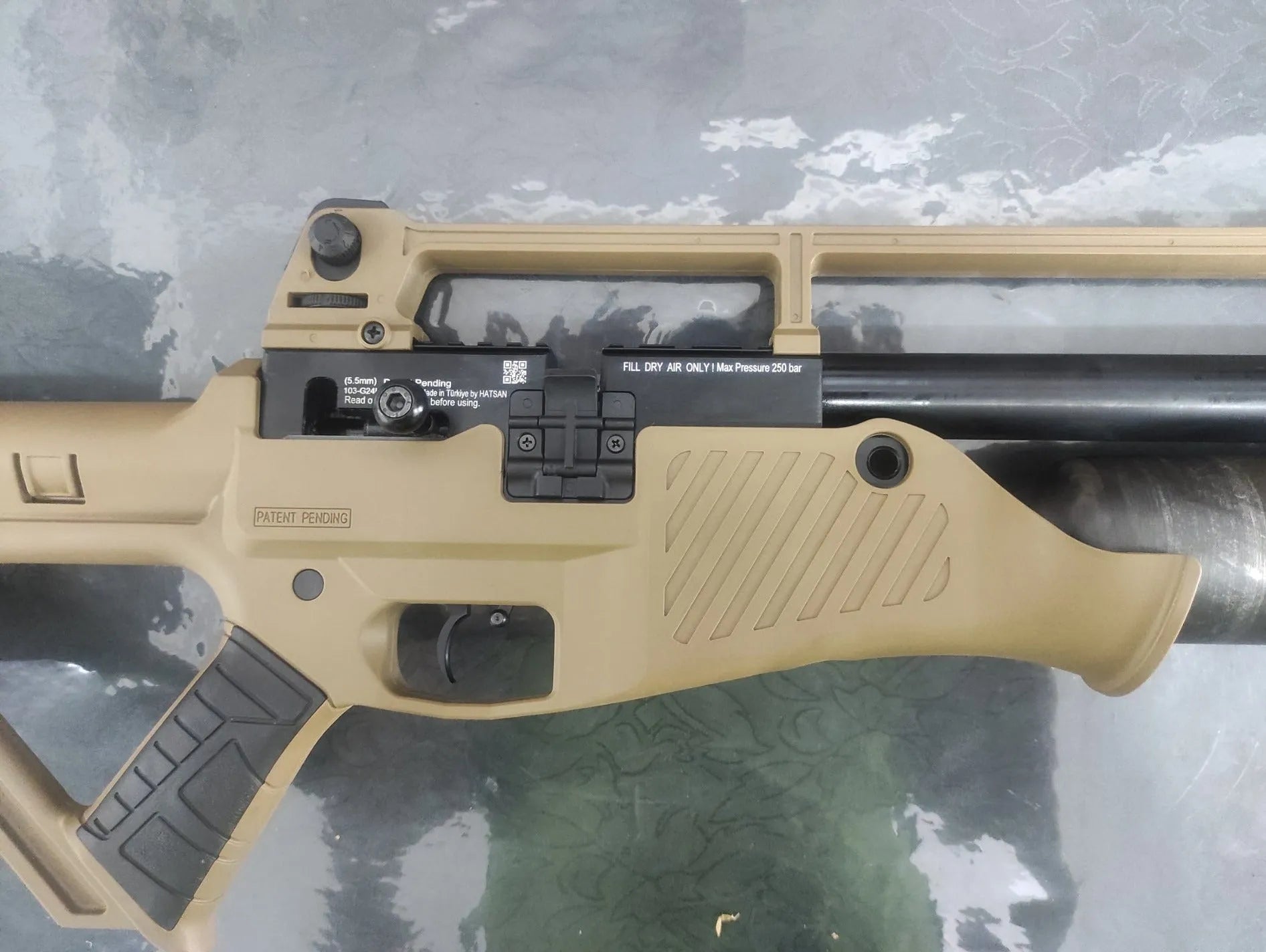 HATSAN BLITZ FDE FULL AUTO PCP RIFLE, .22 CAL - Tophatter's Army Deals RIFLES - Tophatter Daily Deals