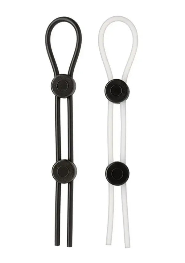 Cloud 9 Pro Sensual XL (Black/White) – Adjustable Cock Ring 2-Pack > Cock Ring > Adjustable - Tophatter Daily Deals