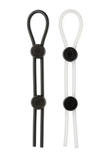 Cloud 9 Pro Sensual XL (Black/White) – Adjustable Cock Ring 2-Pack > Cock Ring > Adjustable - Tophatter Daily Deals
