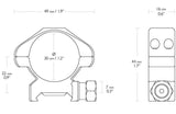 HAWKE PRECISION STEEL RING - Tophatter's Army Deals OPTICS & SCOPES - Tophatter Daily Deals