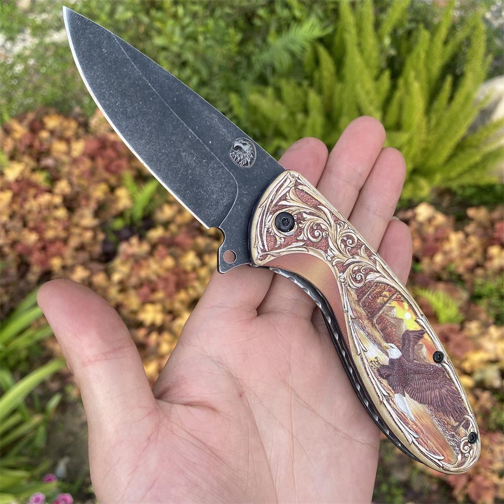 3D Sculpture Eagle Relief Folding Knife - Tophatter Daily Deals