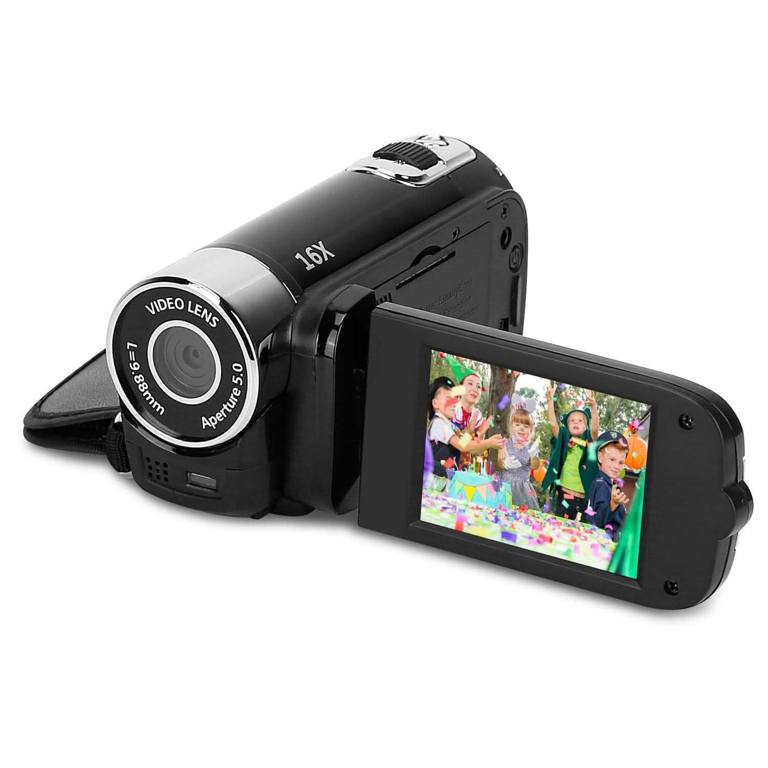 HD 1080P Digital Video Camcorder 16x Zoom DV Camera Cameras & Drones - Tophatter Daily Deals