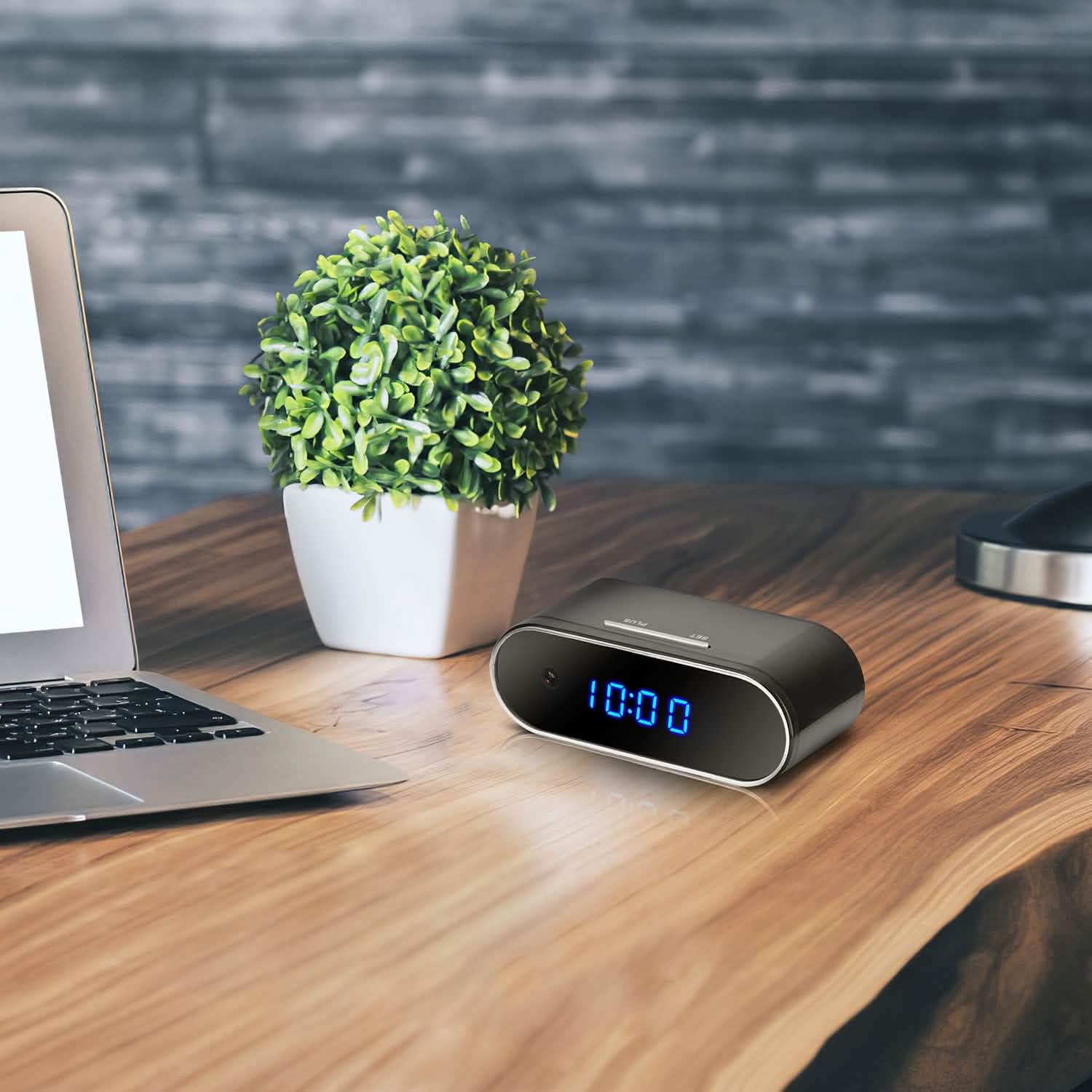 HD 1080P Wi-Fi Alarm Clock Camera Smart Home & Security - Tophatter Daily Deals