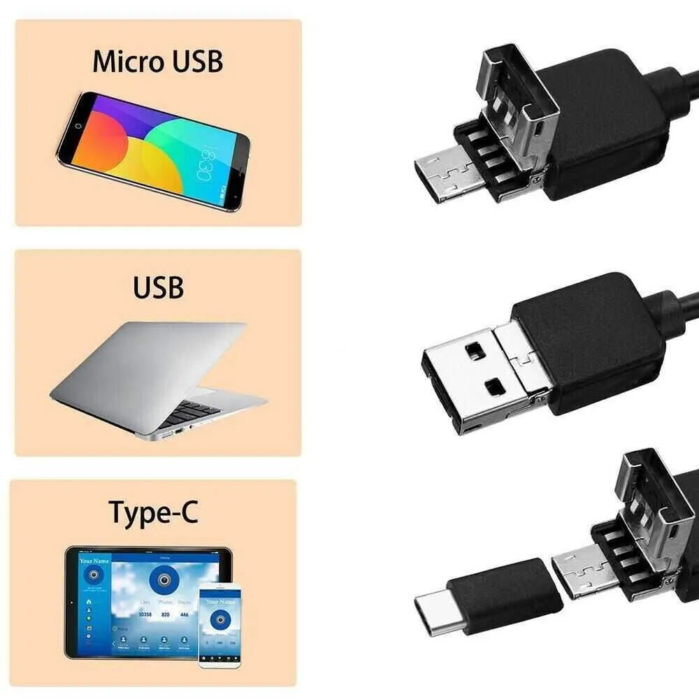 HD LED Ear Endoscope Otoscope Camera Wax Pick Cleaning Tool Ear Endoscope - Tophatter Daily Deals