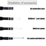 HD LED Ear Endoscope Otoscope Camera Wax Pick Cleaning Tool Ear Endoscope - Tophatter Daily Deals