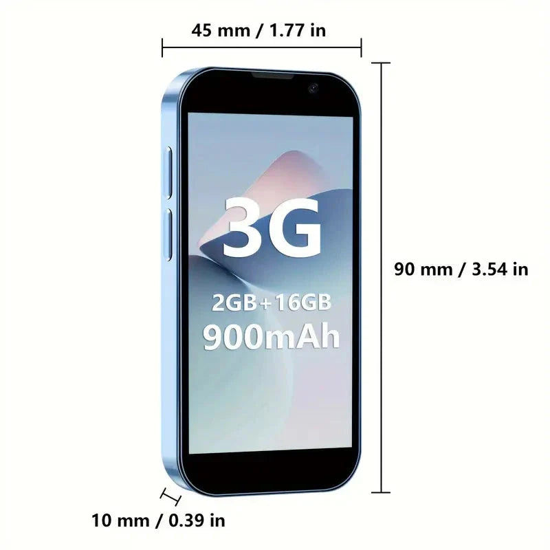 HD Mini Pocket-Sized Unlocked Smartphone for Android with WiFi, GPS, Touch Screen, and Dual SIM Slots Unbranded Smartphone - Tophatter Daily Deals