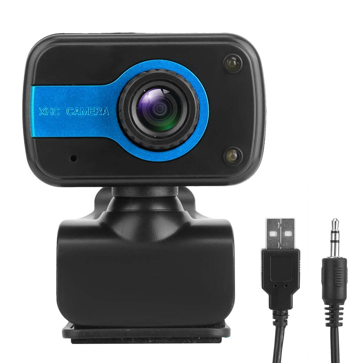 HD Webcam USB PC with Microphone Rotatable Clip Computer Accessories - Tophatter Daily Deals