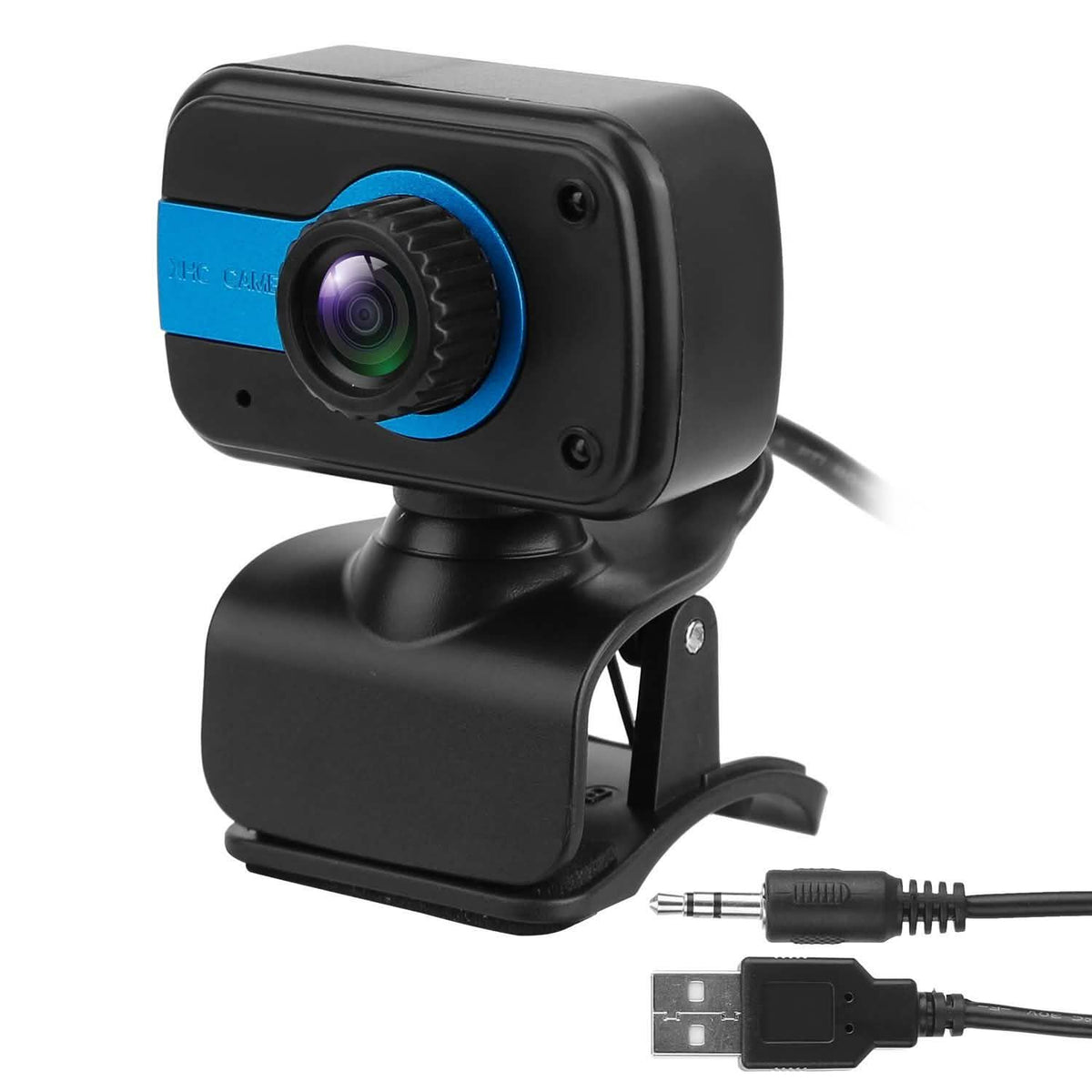 HD Webcam USB PC with Microphone Rotatable Clip Computer Accessories - Tophatter Daily Deals