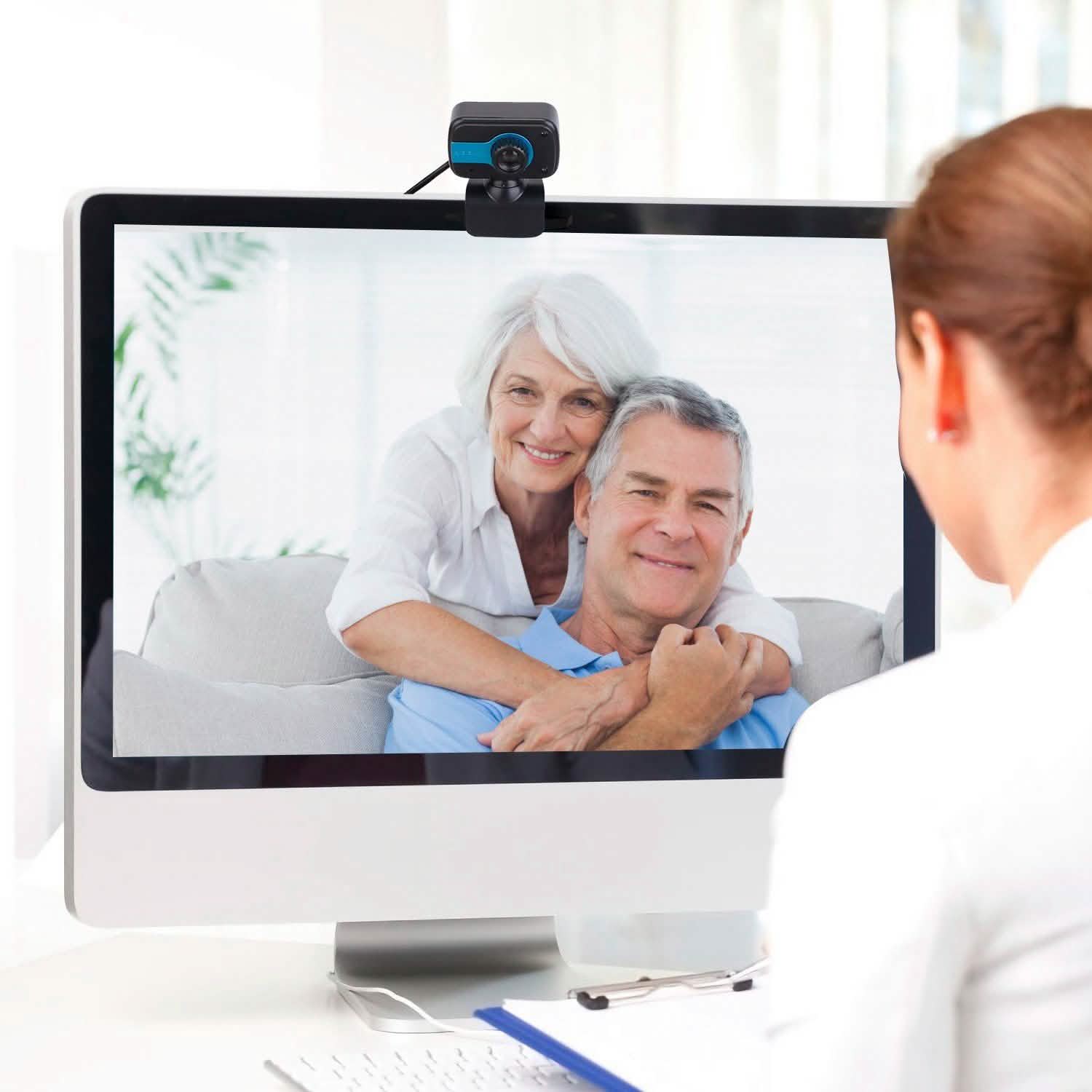 HD Webcam USB PC with Microphone Rotatable Clip Computer Accessories - Tophatter Daily Deals